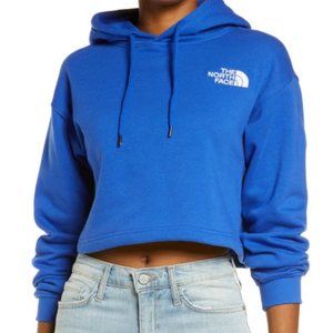 The North Face - Logo Crop Hoodie - TNF Blue - Large